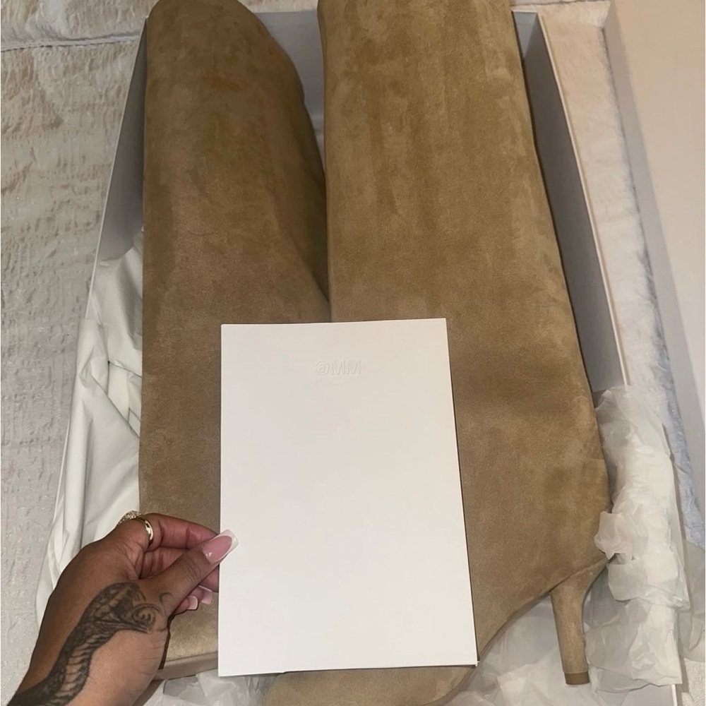 Maison Martin Margiela Tan Heeled Boots